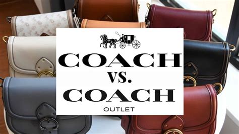 coach retail vs coach outlet